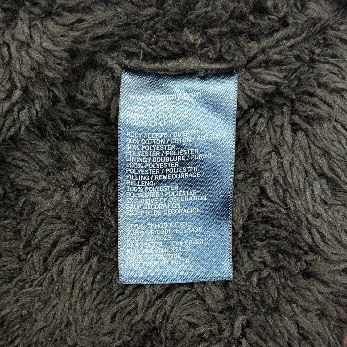 타미힐피거 사이드로고 버건디 후드집업 상품이미지8