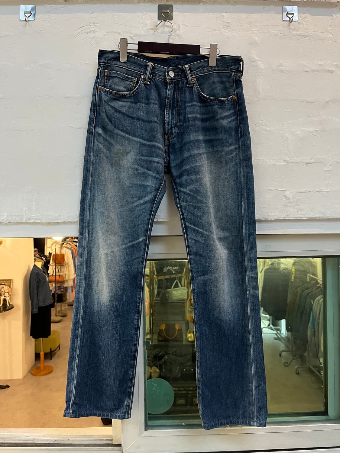 Levis 505 워싱 데님 팬츠 W32/L33 상품이미지1