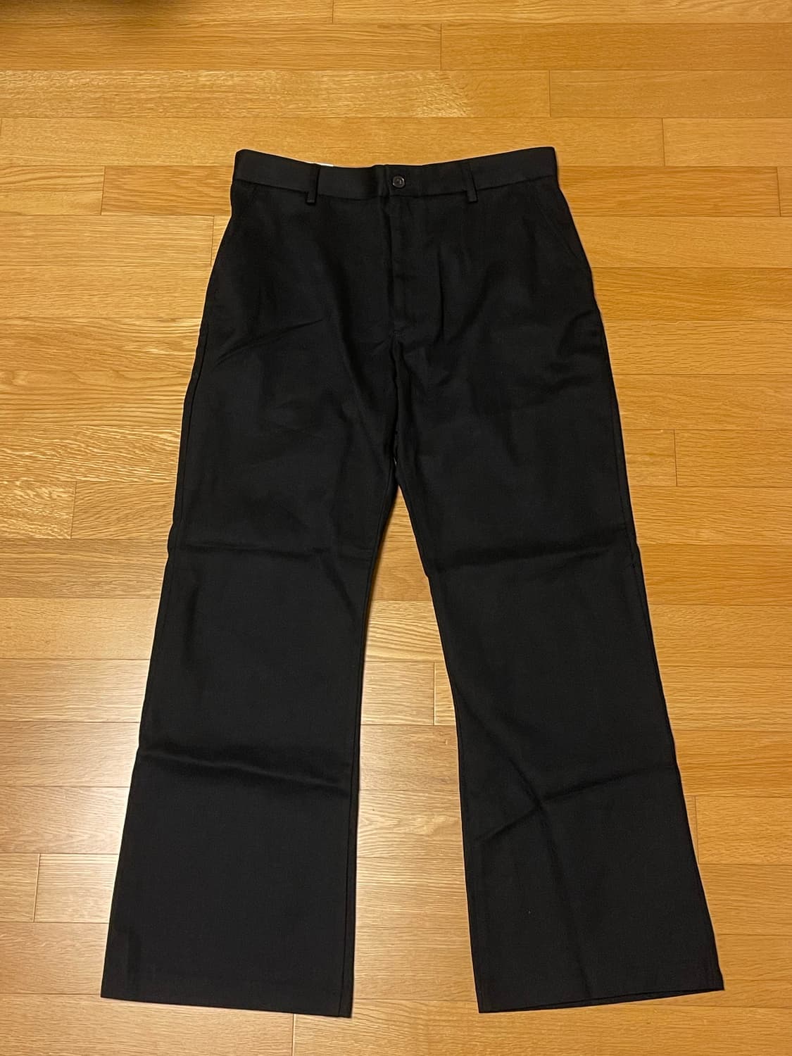 자라 블랙 세미 플레어 팬츠 상품이미지2