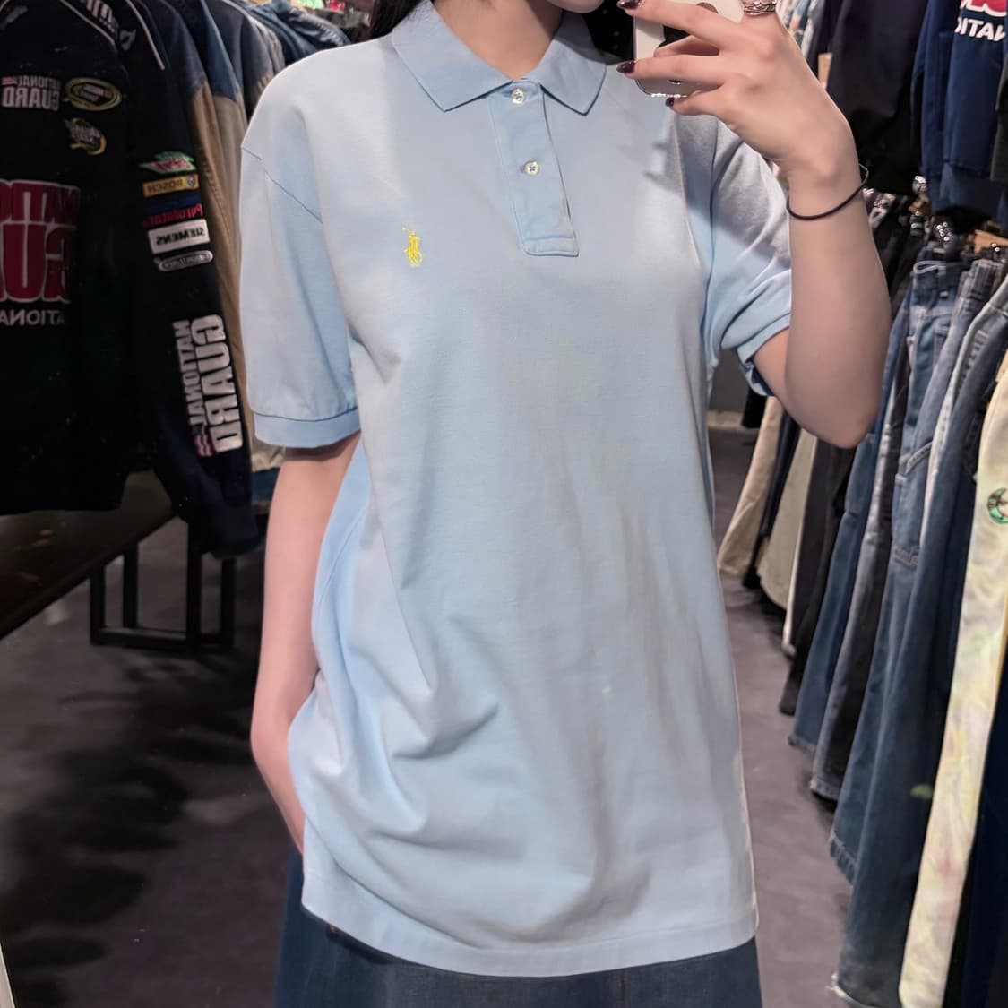 [IM] 폴로랄프로렌 반팔 피케 셔츠 스카이블루 상품이미지4