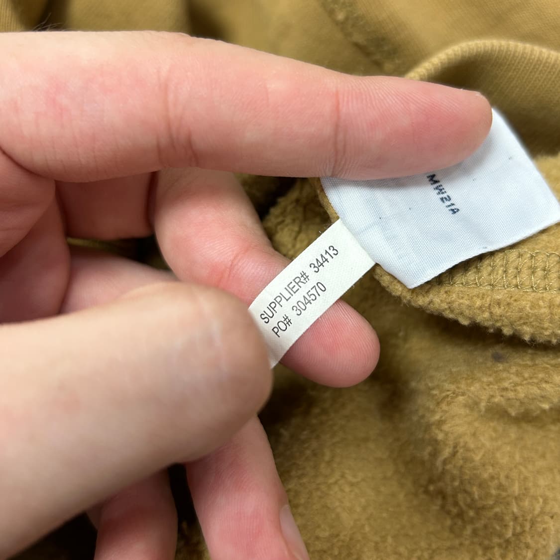 폴로 머스타드 베이지 빅포니 후드집업(2XL) 상품이미지4