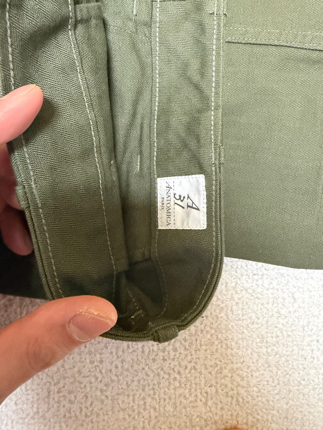 아나토미카 치노2 HBT 올리브 31 상품이미지3