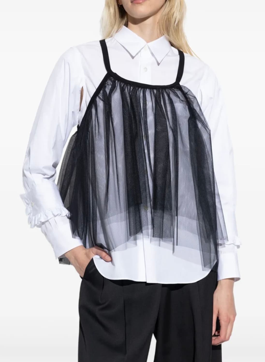 느와케이니노미야 24ss 튤 베스트 (S) 상품이미지1