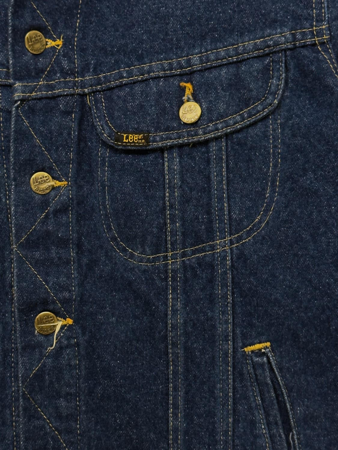 80s USA Lee 220 라이더스 데님 트러커 자켓 상품이미지5