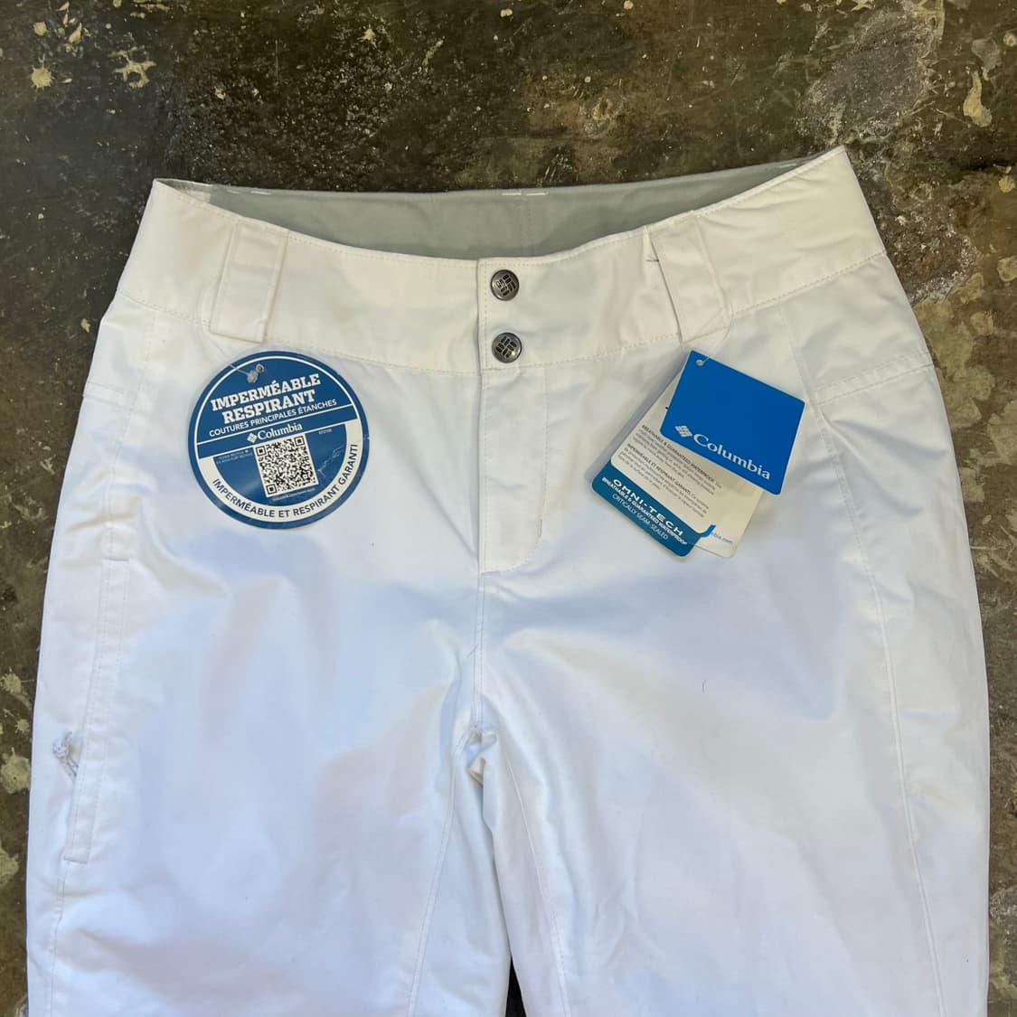 XS) 새제품 컬럼비아 화이트 보드복 팬츠 스키 바지 스노우보드 바지 상품이미지3