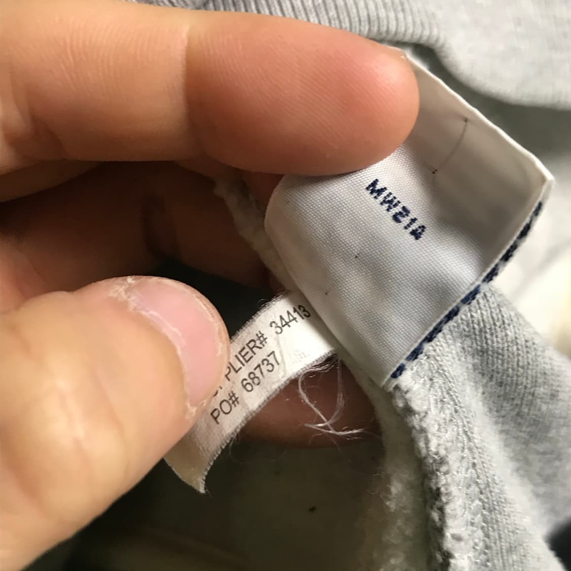 폴로 와플 그레이 후드집업 상품이미지5