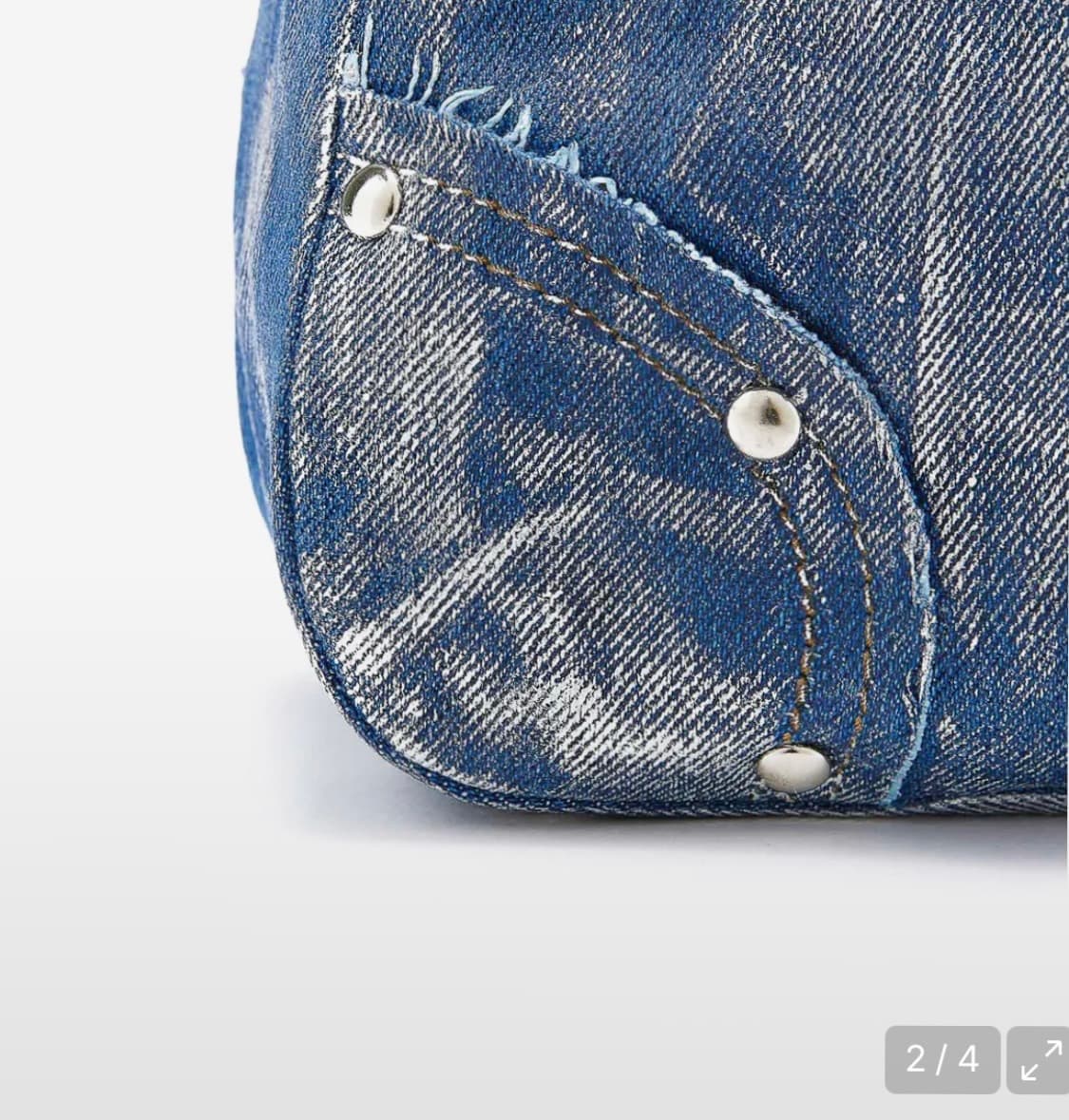 브루앙 더트 데님 숄더 백 인디고 상품이미지2