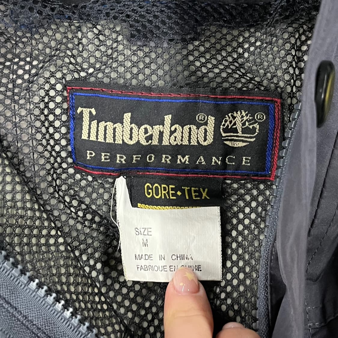 [정품/M] 팀버랜드 고어텍스 바람막이 자켓 그레이 블랙 b19 상품이미지5