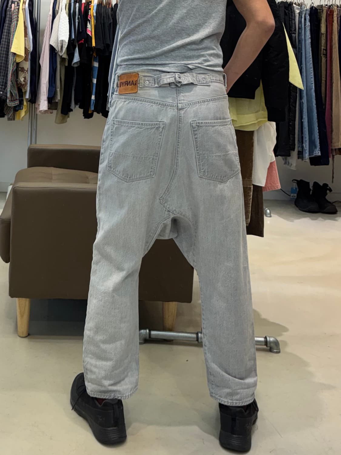 꼼데가르송 간류 사루엘 신치백 데님 팬츠 상품이미지5