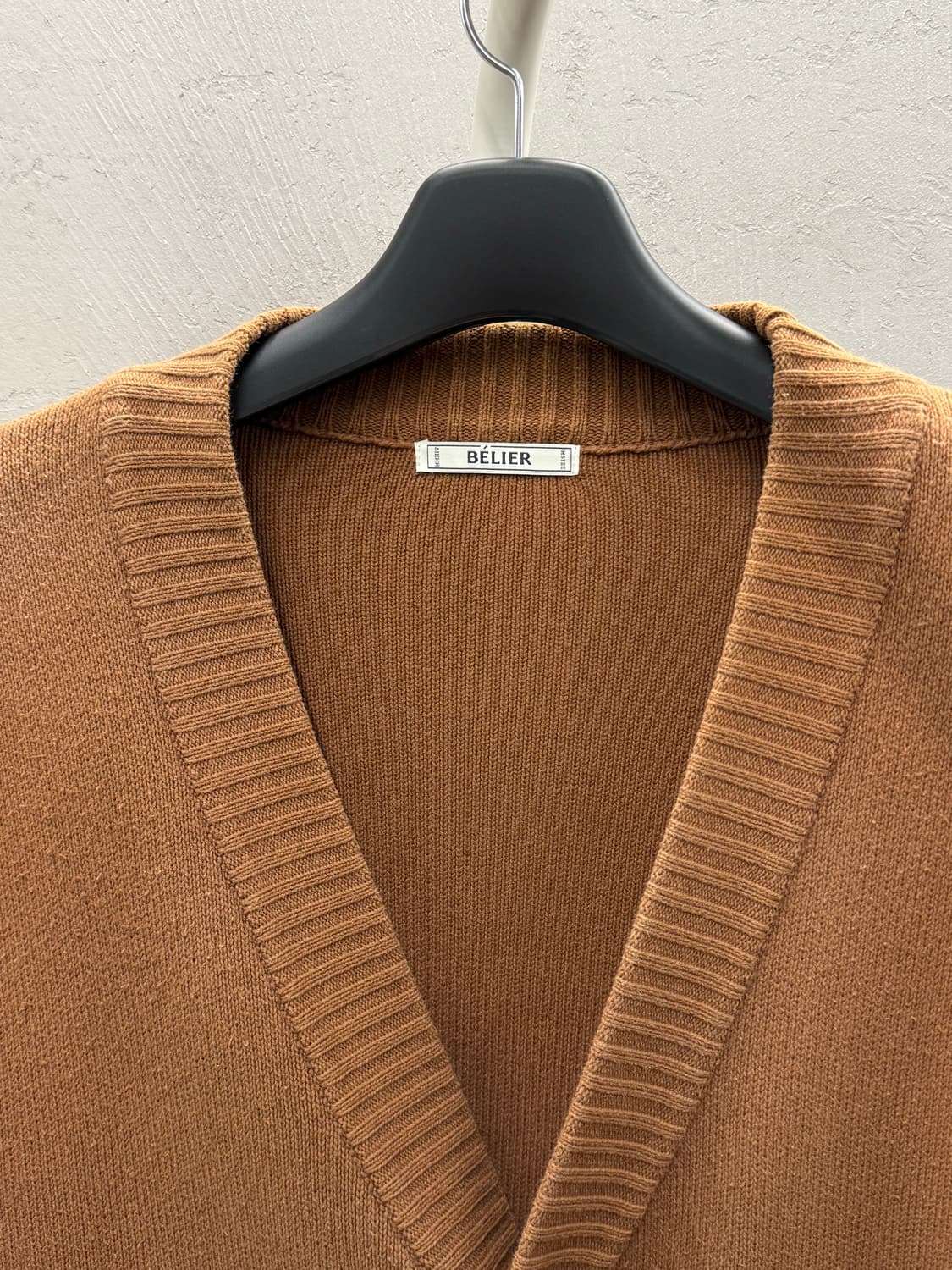 BELIER 벨리에 오버핏 가디건 브라운 M 상품이미지3