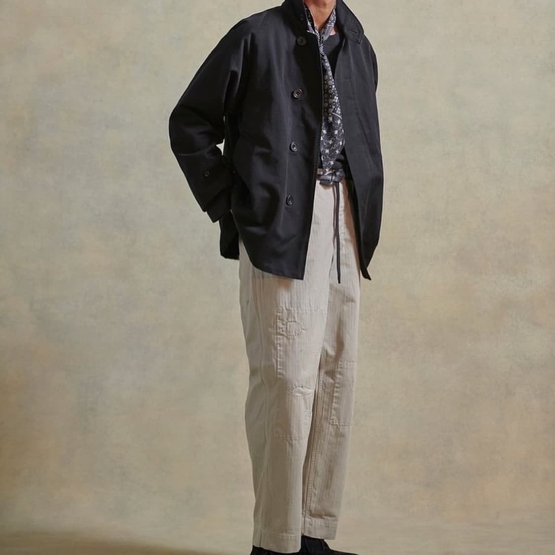 [38]올드조 FLY FRONT DUSTER JACKET BLACK 상품이미지2