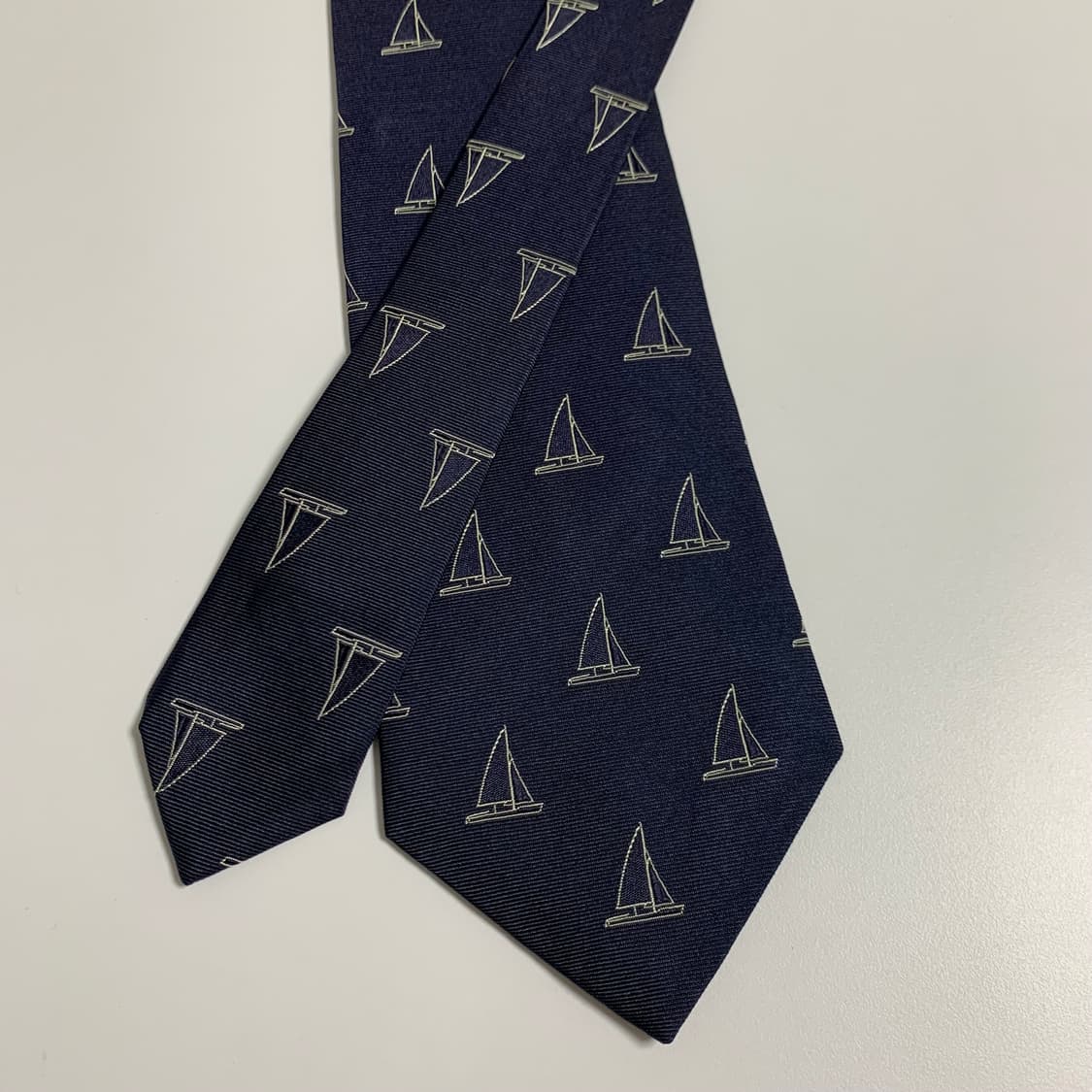 폴로 랄프로렌(POLO) 클래식 정장넥타이 네이비 최상급 9.2cm 상품이미지4