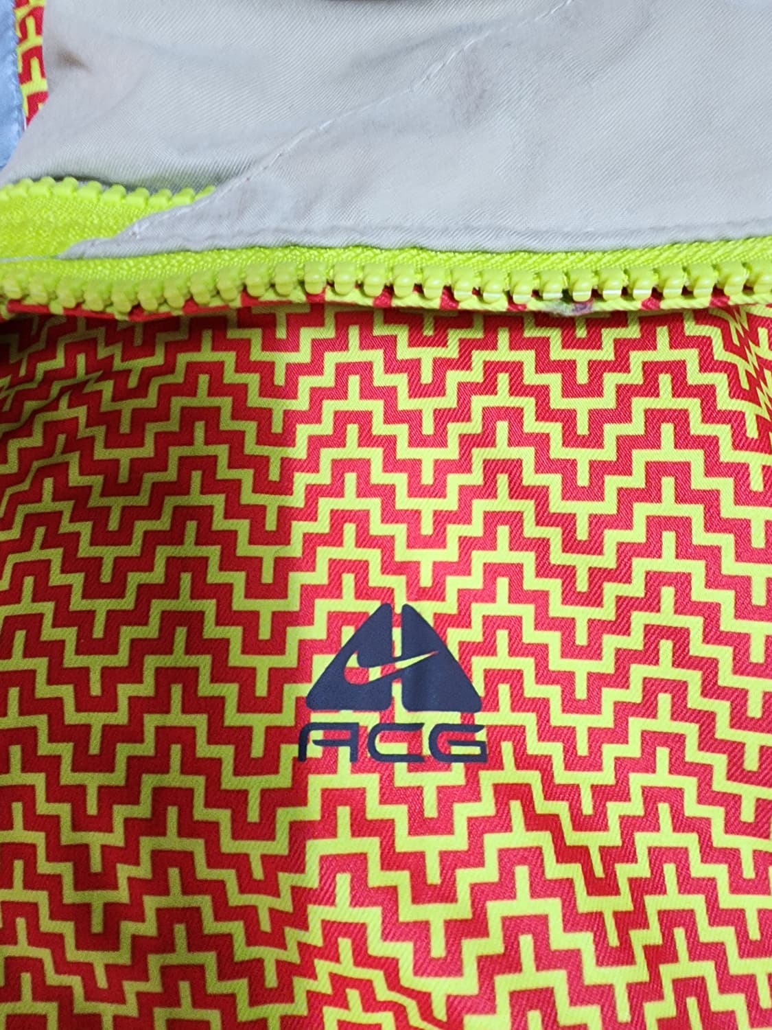 나이키 ACG 오렌지 패턴 후드 바람막이 보드복 상품이미지6