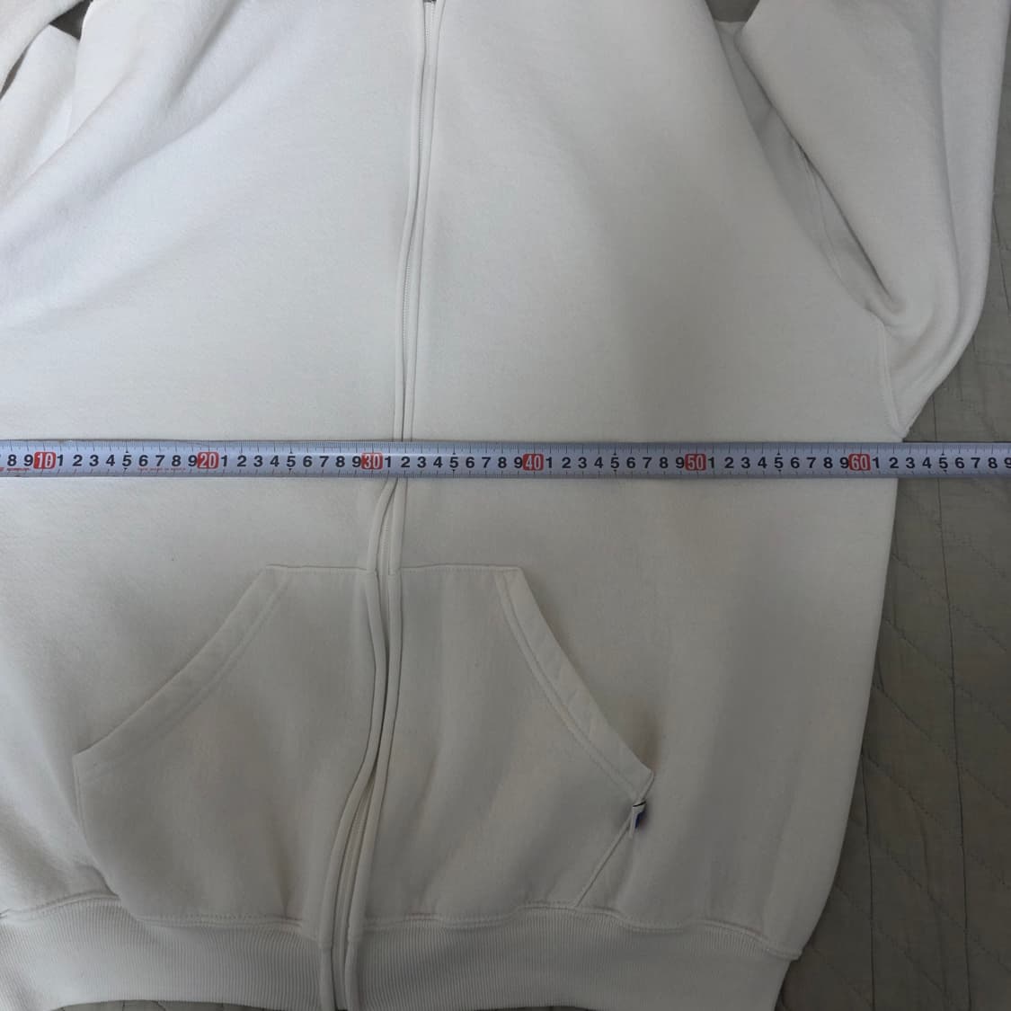 [L] 90s 러셀 애슬레틱 후드집업 화이트 굿컨디션 LIKE XL 상품이미지7