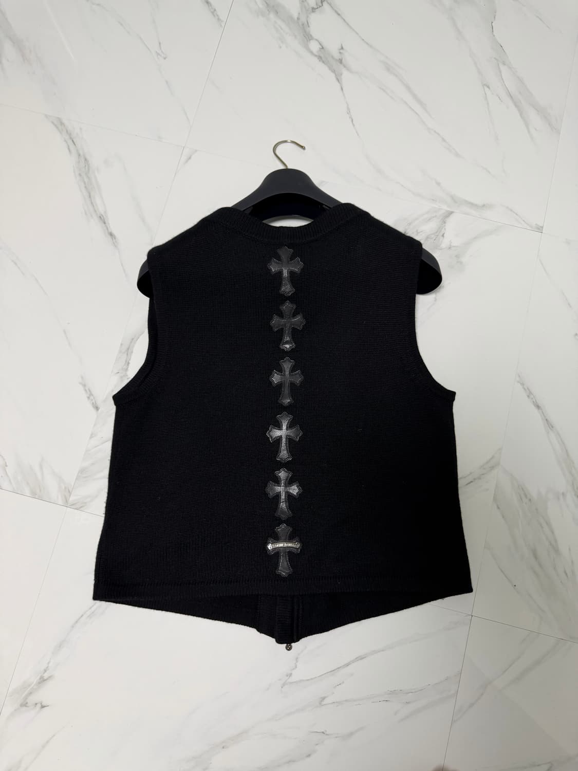 크롬하츠 파파베스트 레더패치 캐시미어 자켓 M 상품이미지1