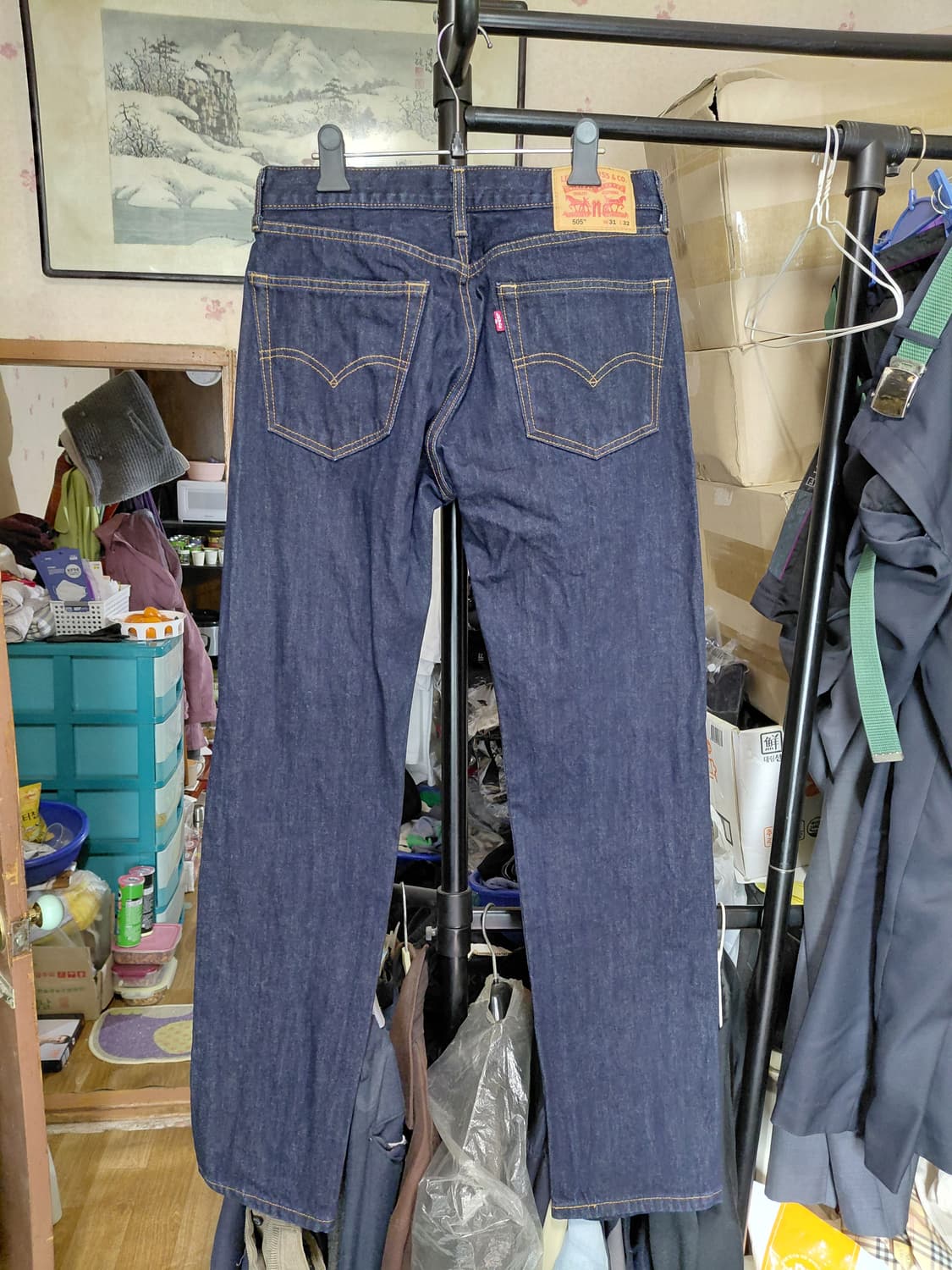 [리바이스505]레귤러핏 생지 데님 청바지 31사이즈  상품이미지2