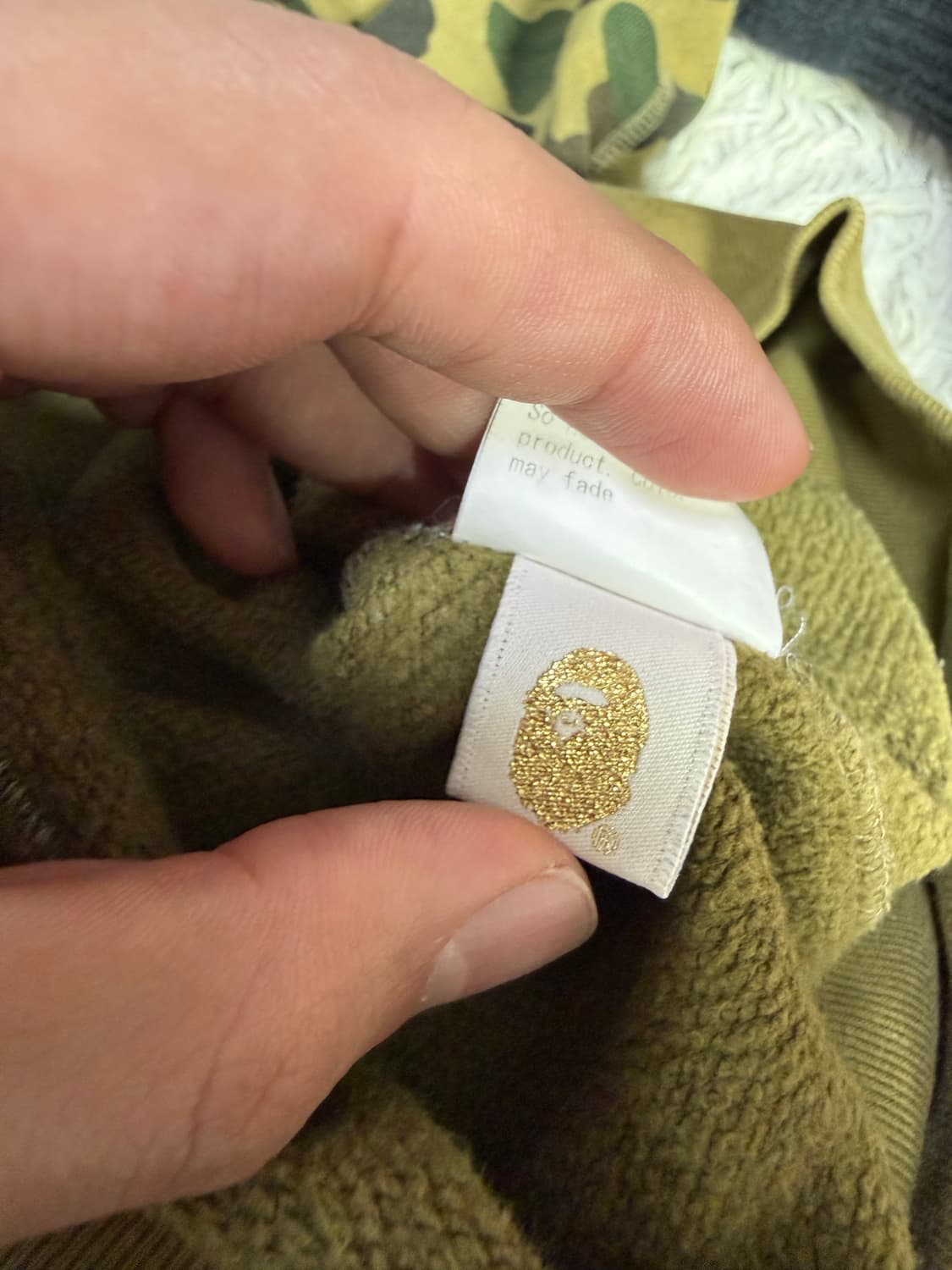 (XL)bape 베이프 녹계 카모 후드집업 상품이미지5