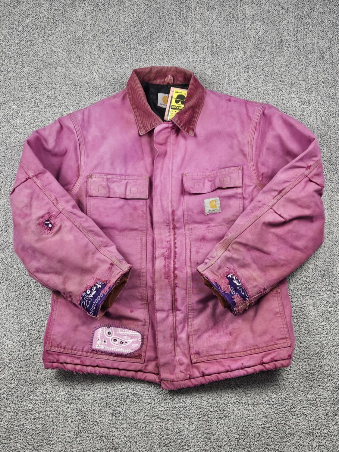 칼하트 핑크 다이드 커스텀 초어 워크 자켓 (상세설명참조) / 10277 상품이미지2