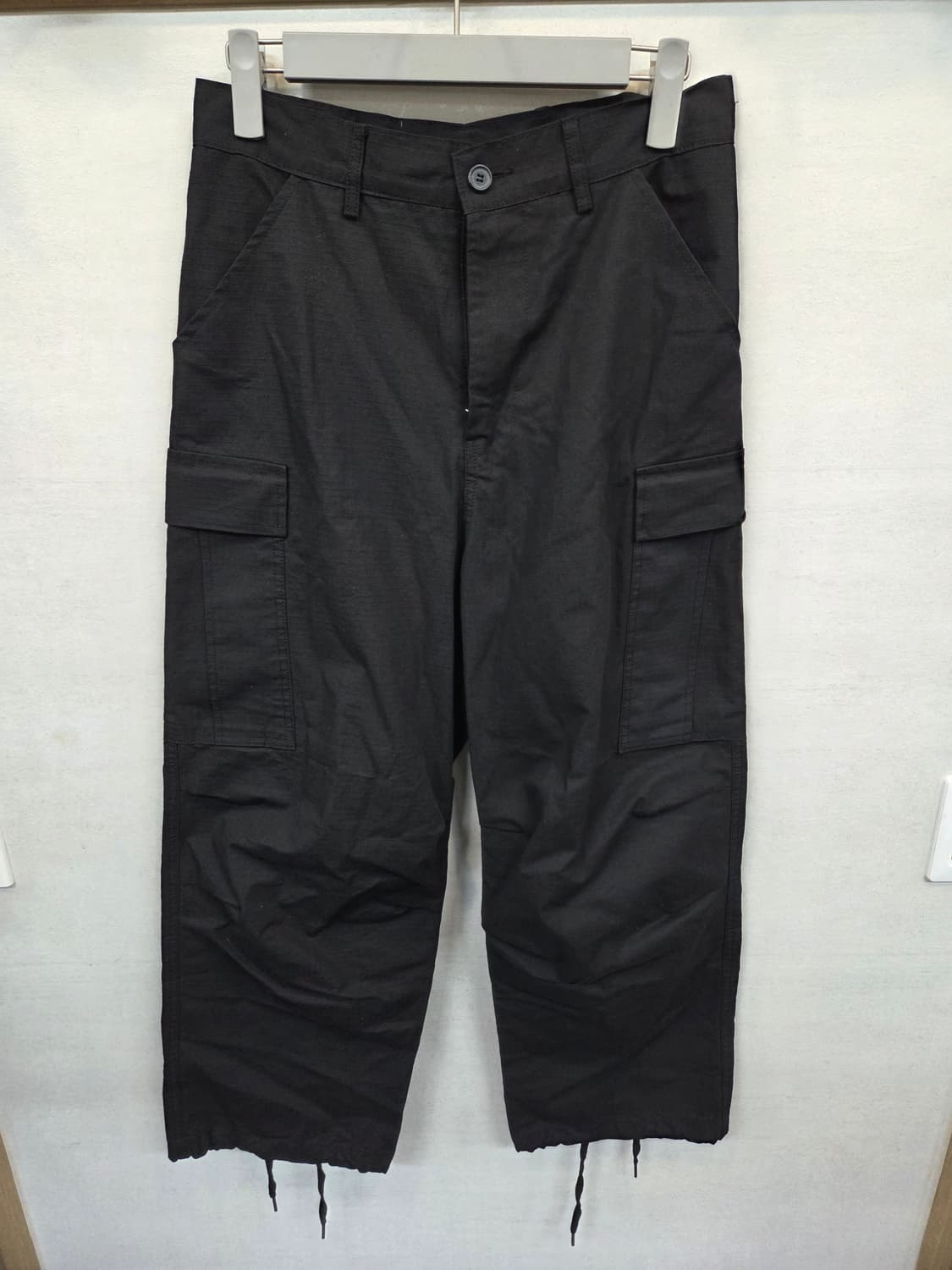 Nedews 밀리터리 립스타 와이드 파라슈트 카고팬츠 27 28  상품이미지1