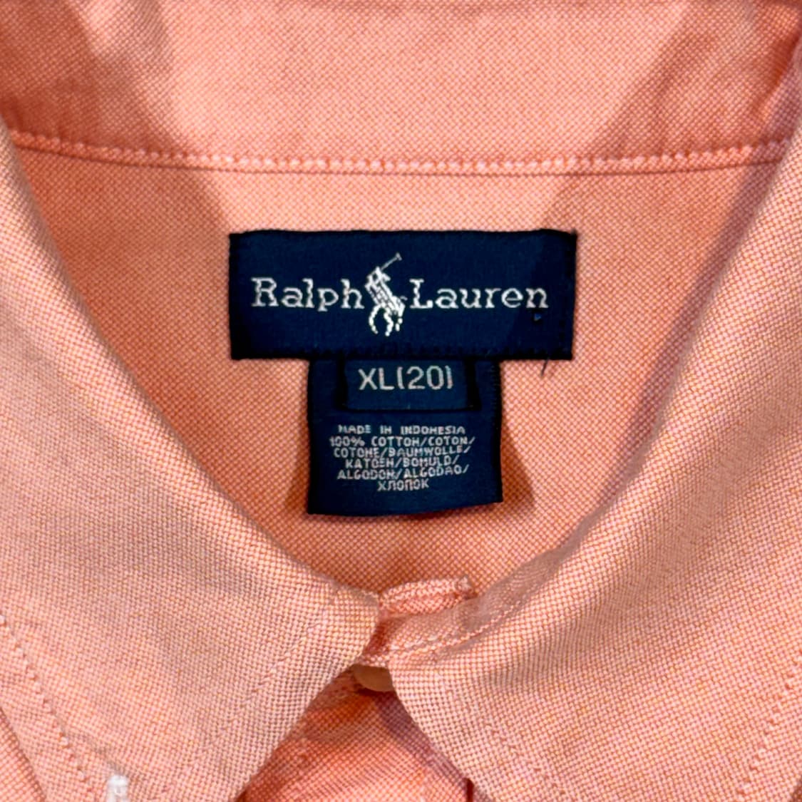 S) 폴로 랄프로렌 코랄 핑크 옥스포드 셔츠 상품이미지6