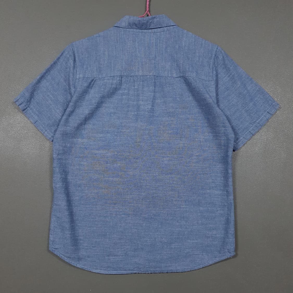 여성 M (55) 리바이스 키즈 포플린 데님 반팔 하프 셔츠 남방 상품이미지9