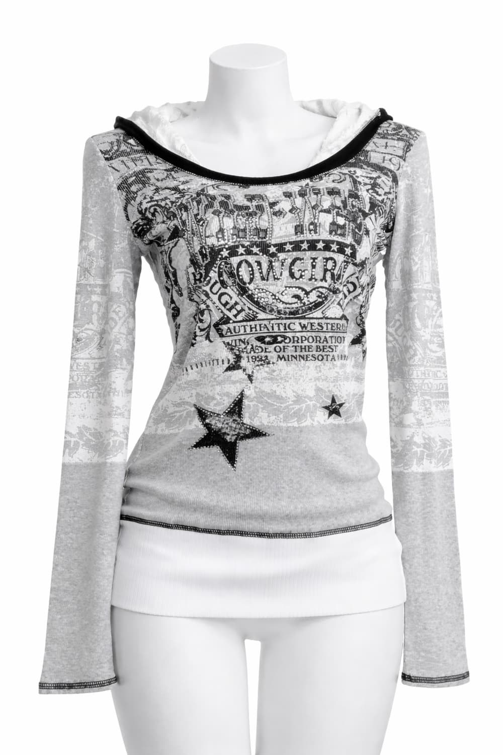 Salvage libertalia 후드 롱 슬리브 탑 미국 일본 빈티지 상품이미지4