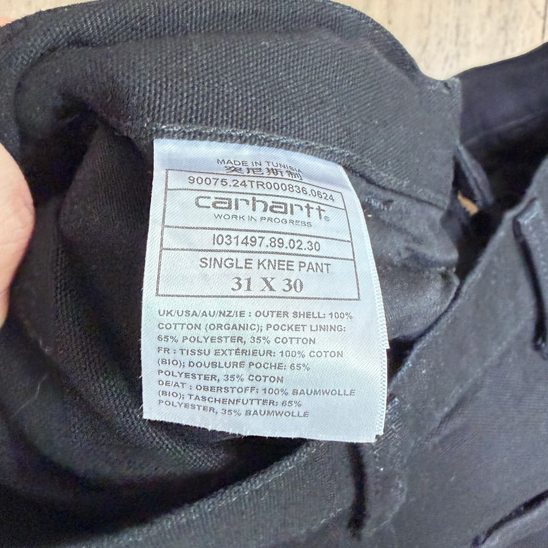 Carhartt wip 칼하트 싱글니 블랙 덕캔버스 상품이미지8