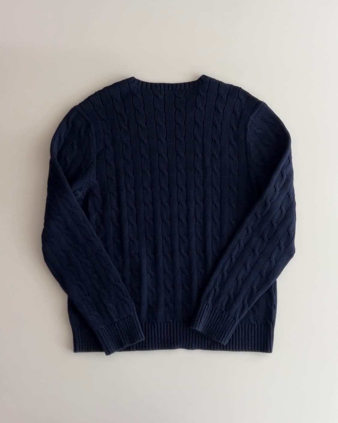 폴로 랄프로렌 케이블 꽈배기 라운드 니트 XL 상품이미지5
