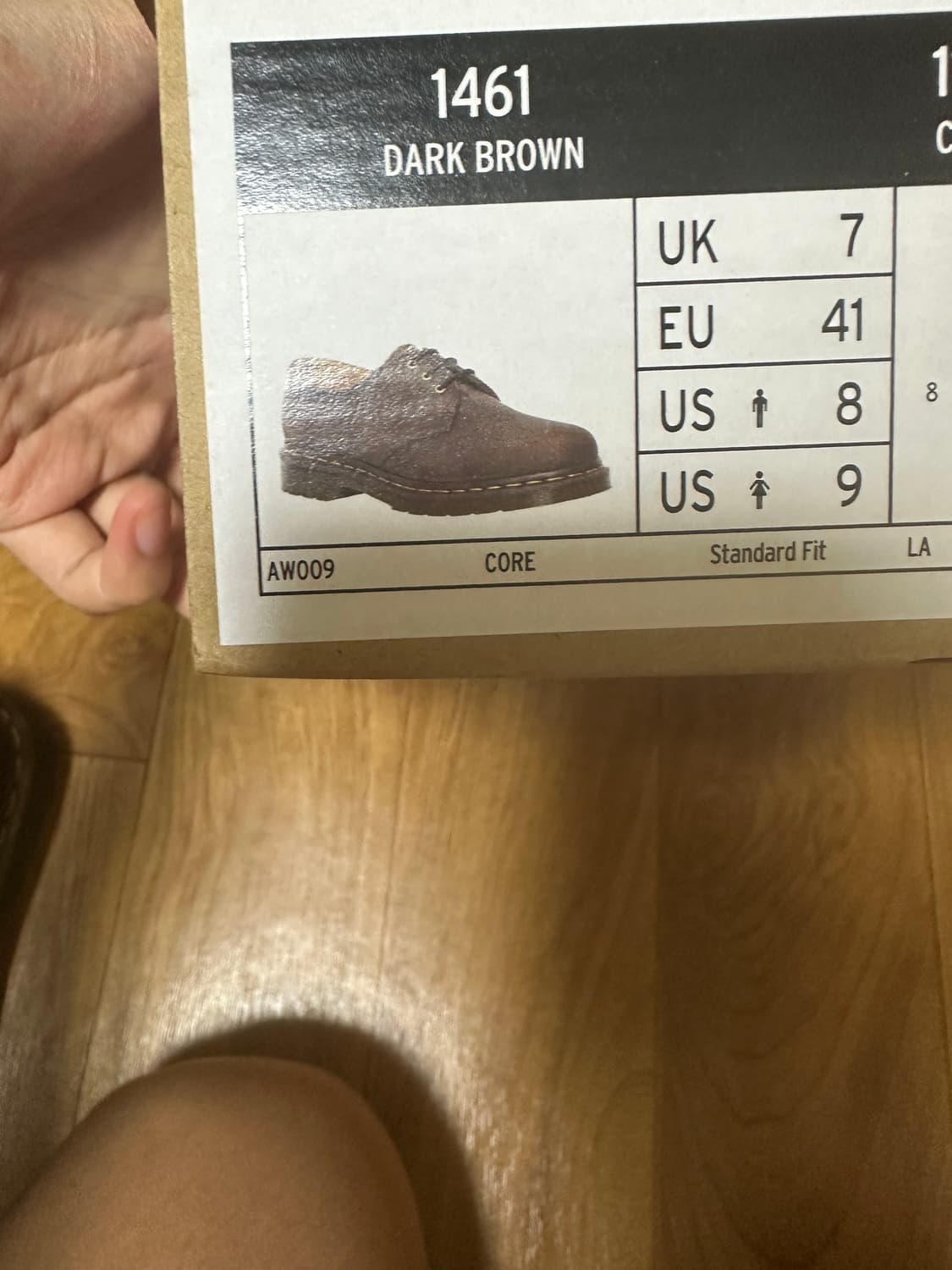 새상품) 닥터마틴 3홀 1461 빈티지브라운 260사이즈 팝니다. 상품이미지7