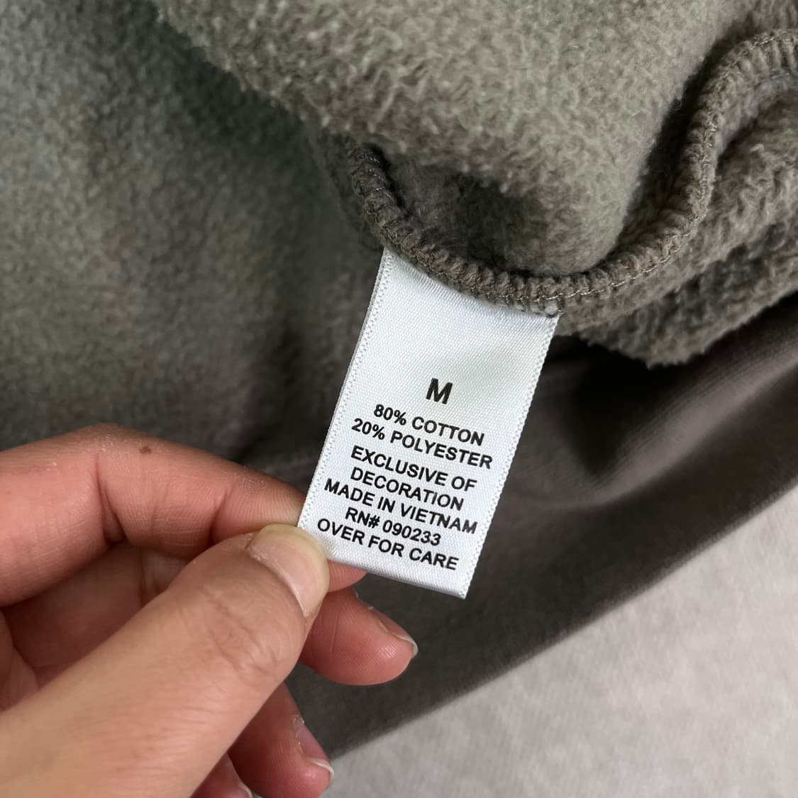 100 피오갓 에센셜 반집업 맨투맨  상품이미지8