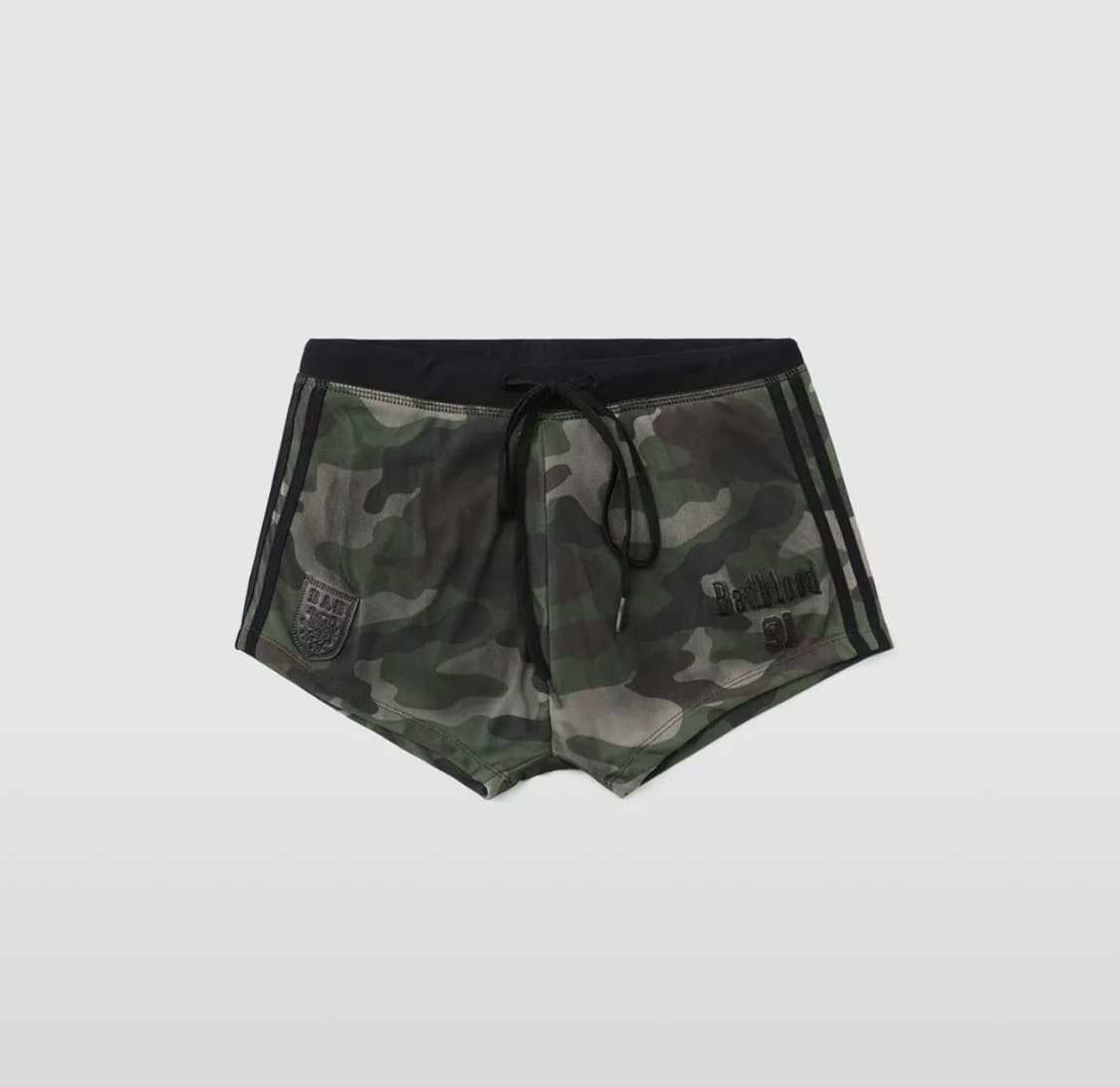 BADBLOOD 빈티지 클럽 보이 숏츠 그린카모 상품이미지1