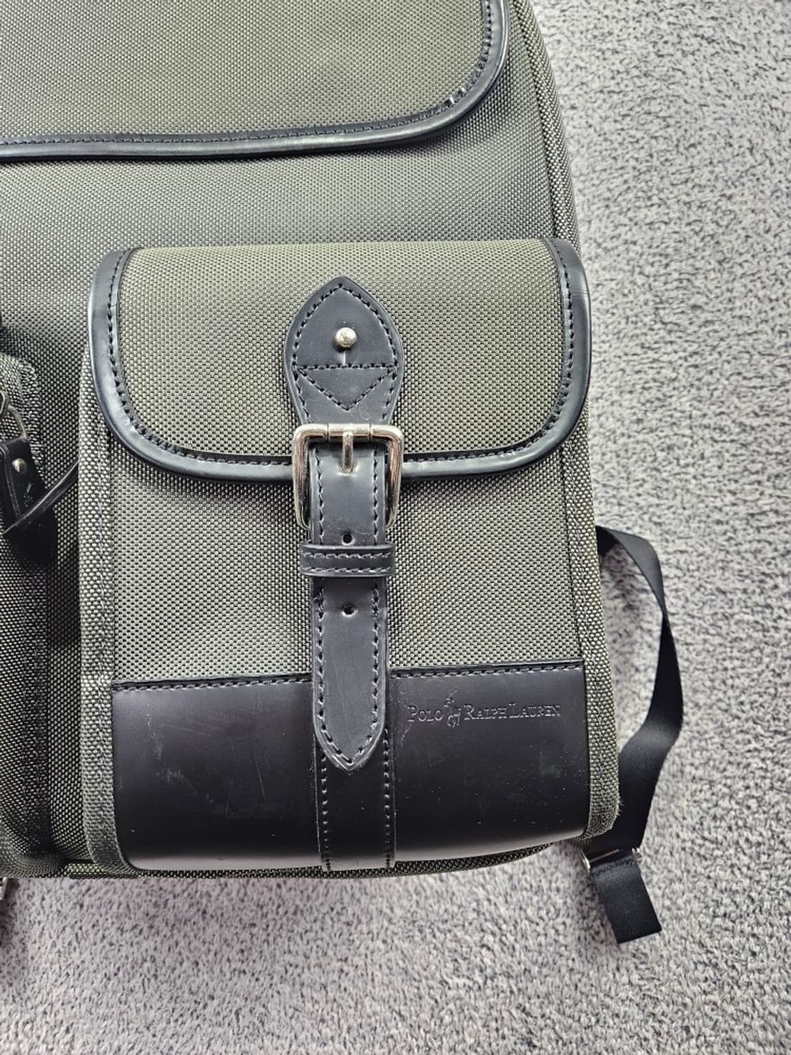 폴로랄프로렌 빈티지 레더트림 백팩 가방 (40X42X16) / 11771 상품이미지10