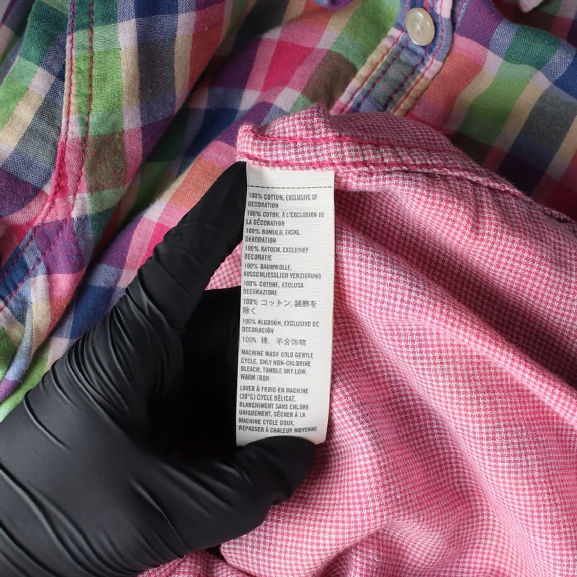 홀리스터 컬러풀 플레이드 체크 롱슬리브 셔츠 XS 상품이미지7