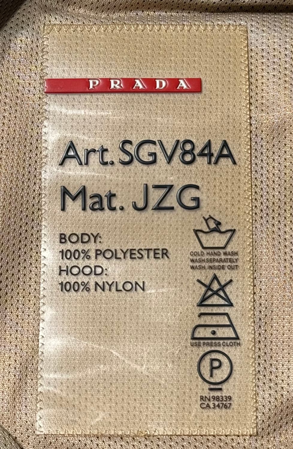 프라다 스포츠 00‘s 레드탭 고어텍스 자켓 상품이미지6