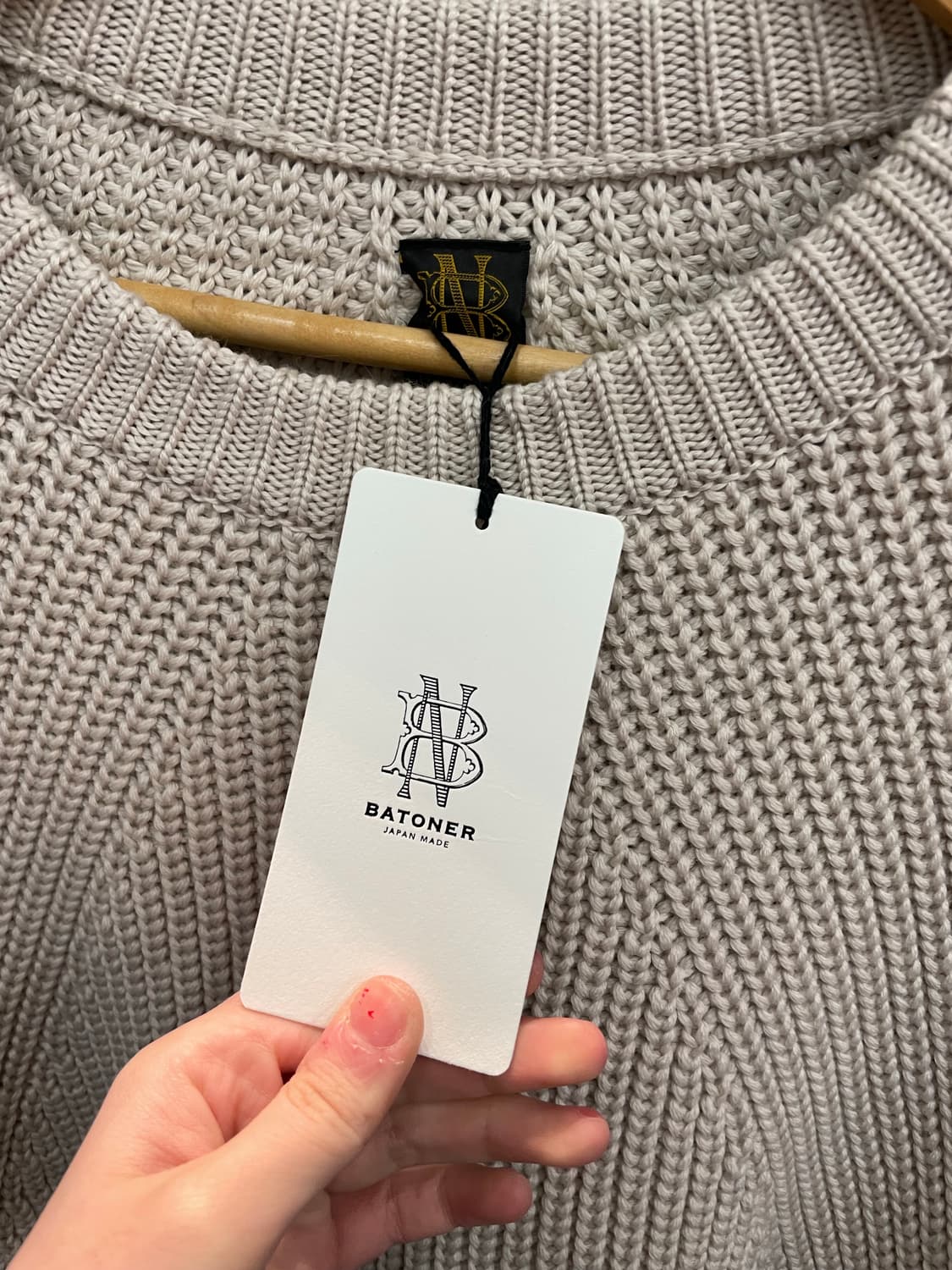 Batoner 바토너 Japan 골지 울 니트 상품이미지7