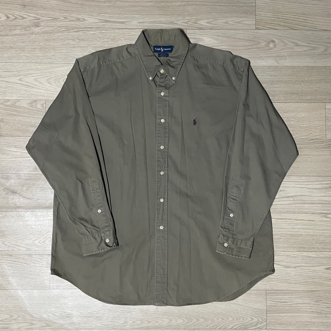폴로 랄프로렌 카키 셔츠 XL 상품이미지2