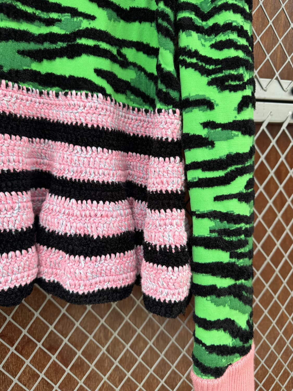 KENZO x H&M 겐조 에이치엔엠 콜라보 호피 프릴 자수 울 니트 M 상품이미지5