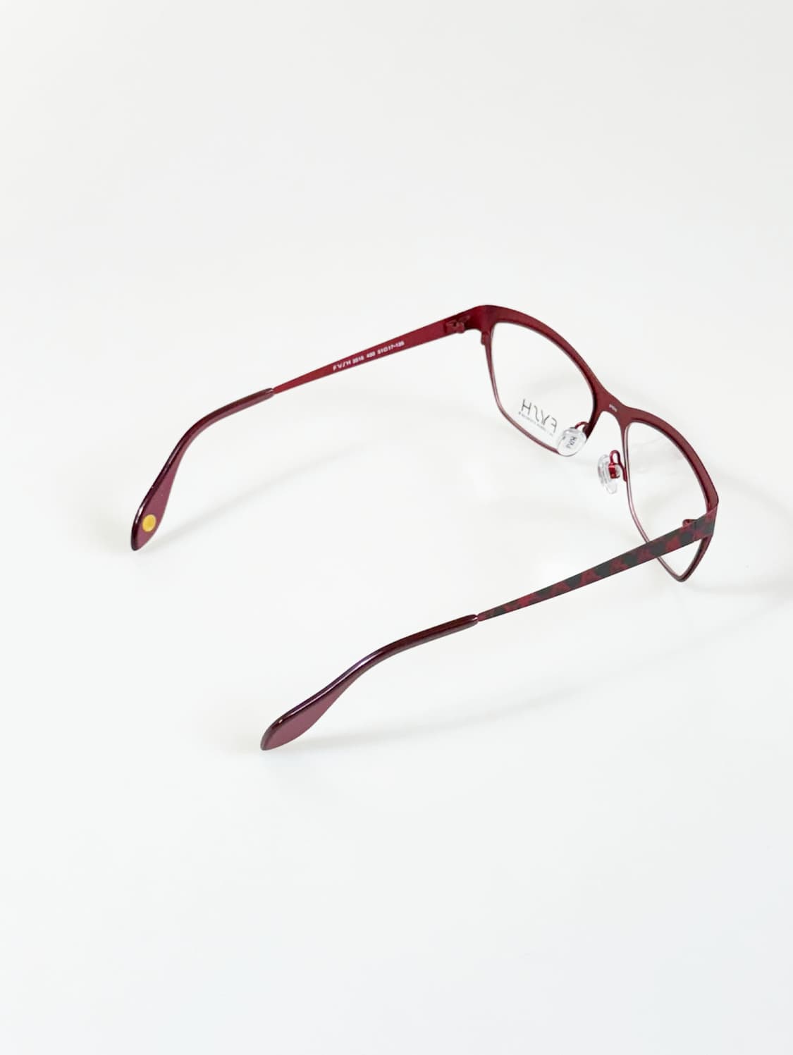 영국제 FYSH 버건디 레오파드 메탈 캣아이 스퀘어 빈티지 안경 상품이미지4