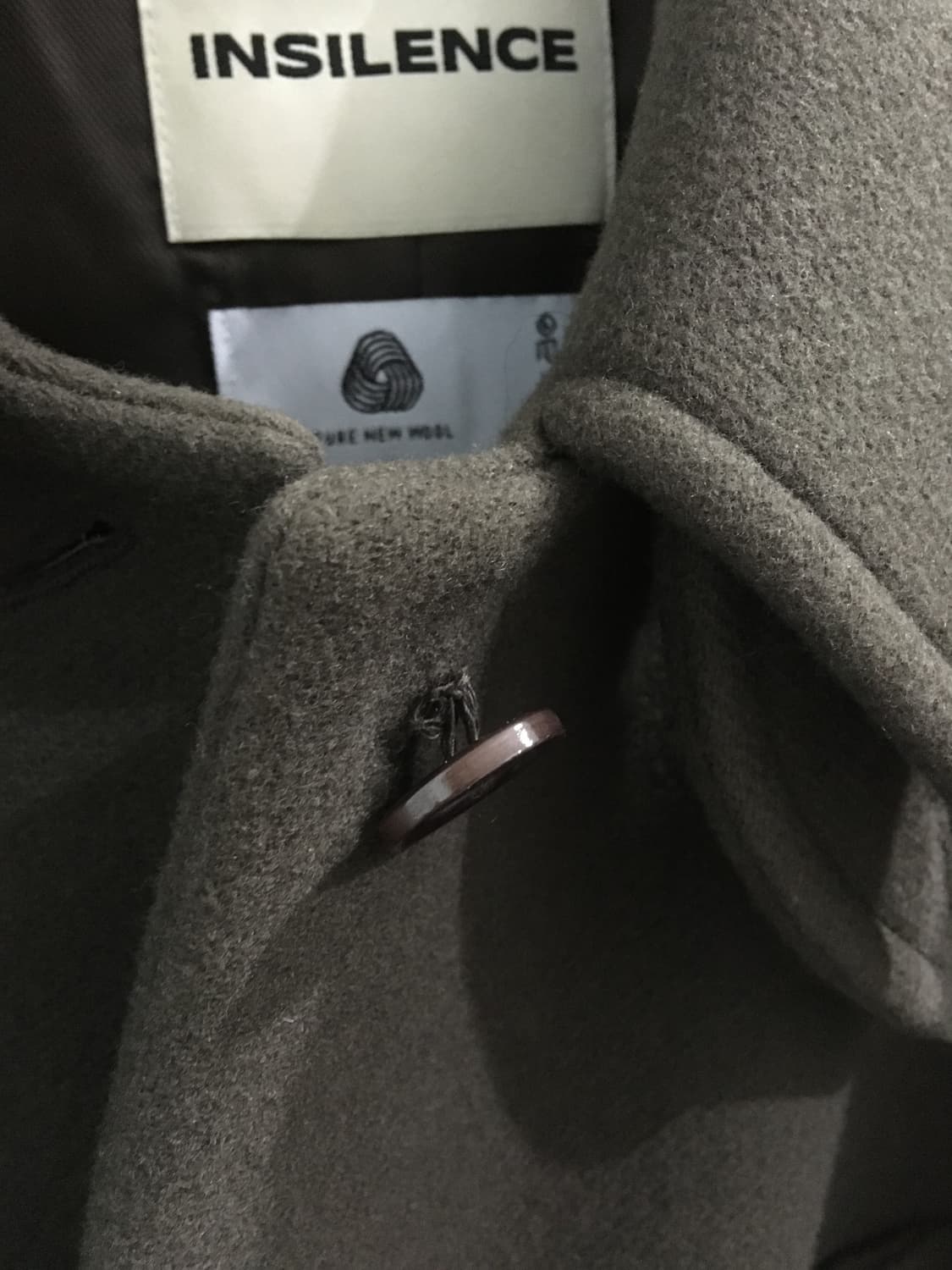 인사일런스 우먼 미니멀 크롭 코트 S 상품이미지3