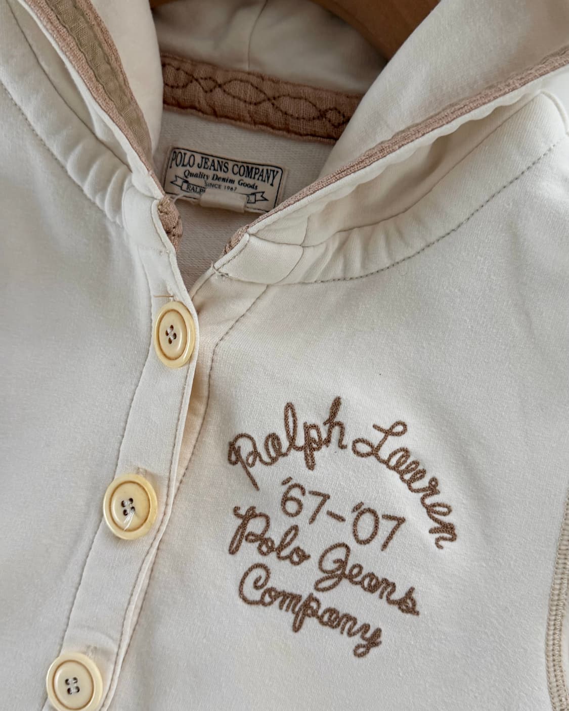 Polo Jeans 폴로 진스 아이보리 후드 버튼 가디건 상품이미지7