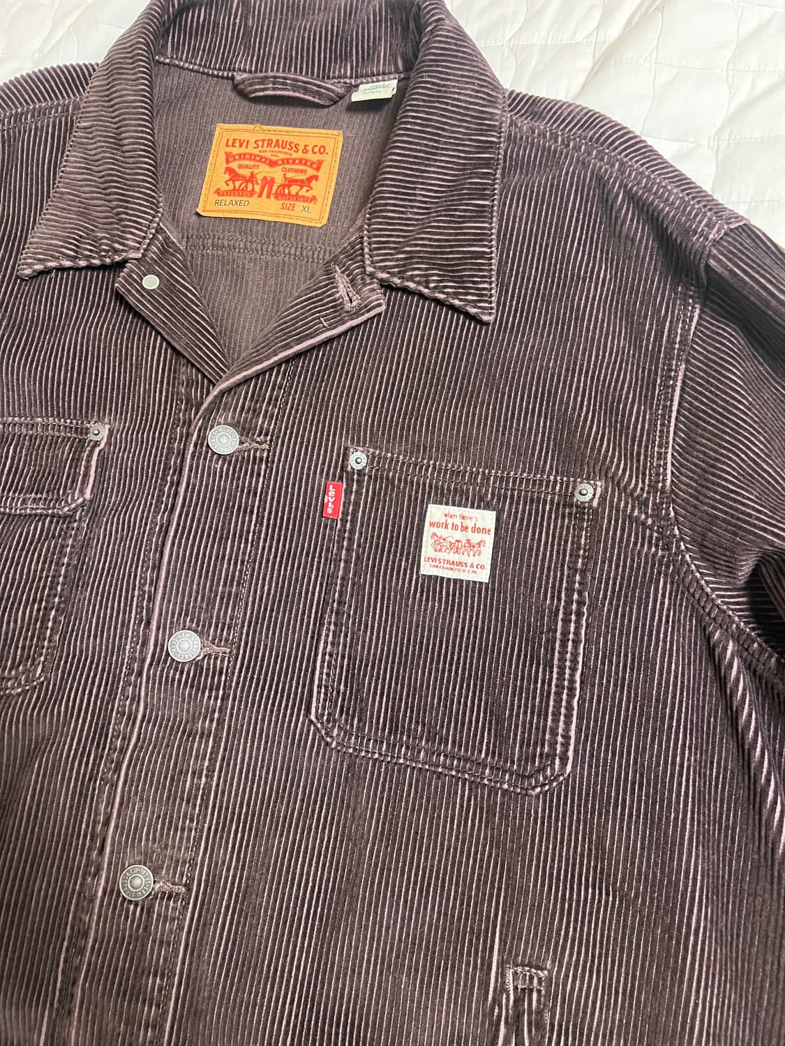 [XL] 리바이스 코듀로이 트러커 자켓 브라운 상품이미지3