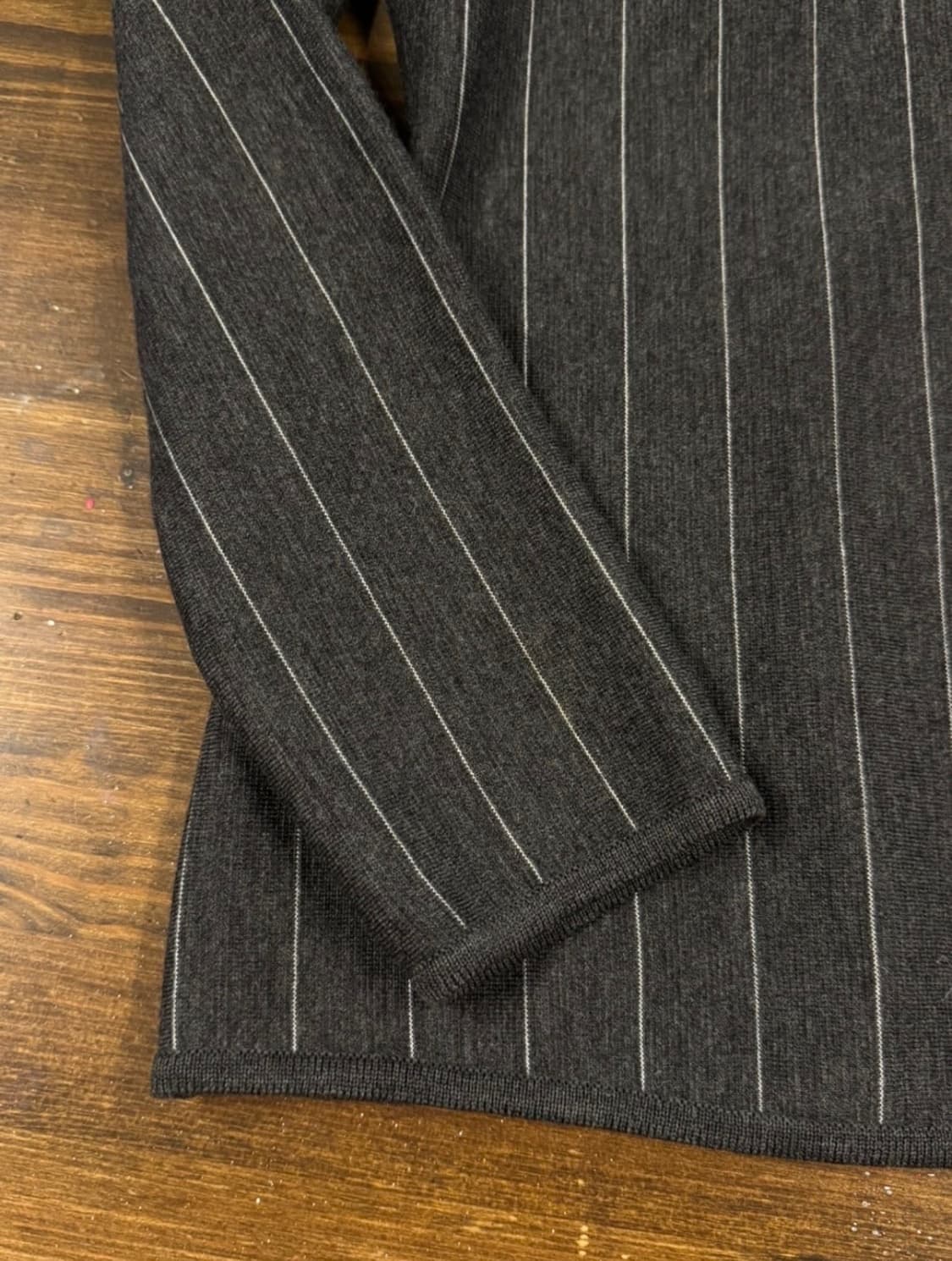 celine 셀린 울 블라우스 차콜 스트라이프 상품이미지3