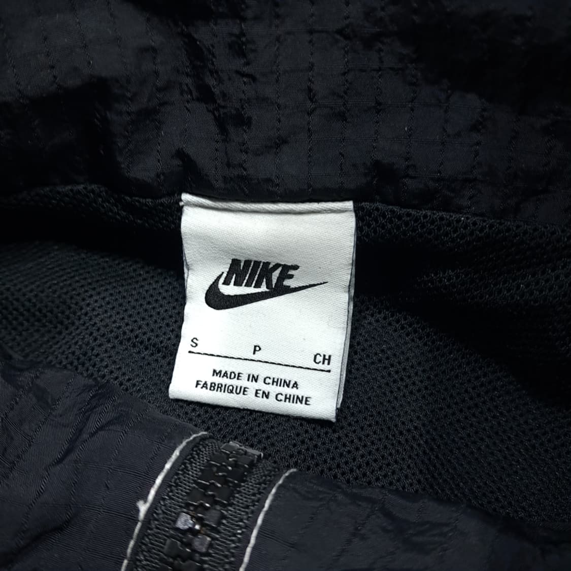 CK142 S 나이키 90s 올드스쿨 빅스우시 블랙 크롭 바람막이 자켓 상품이미지3