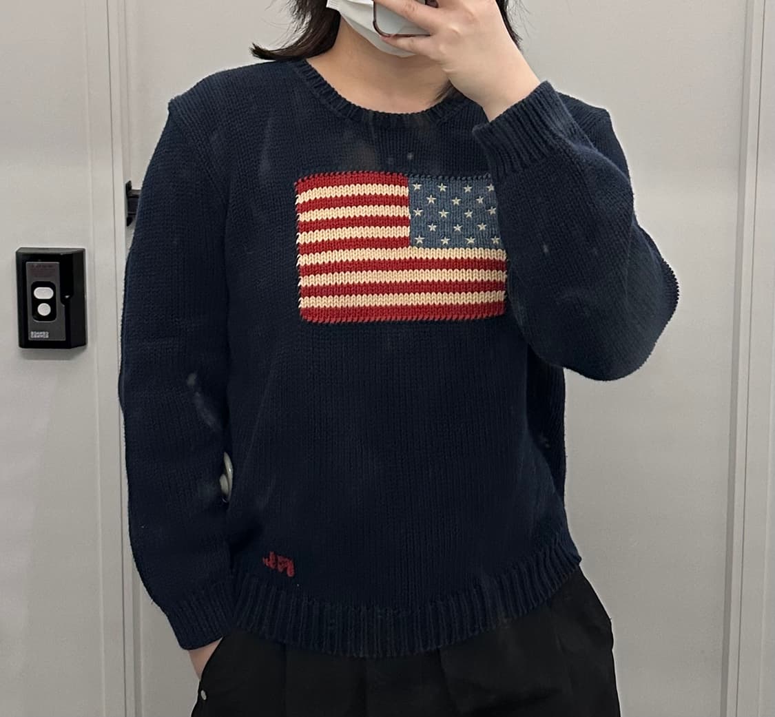 폴로 네이비 성조기 니트  상품이미지2