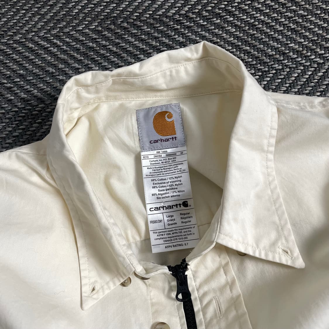 칼하트 리메이크 투웨이 크롭 셔츠 자켓o 3825 상품이미지4