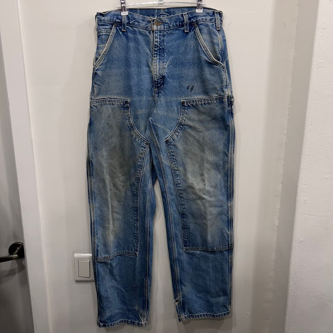 칼하트 빈티지 와이드핏 카펜더 더블니 데님팬츠 상품이미지2