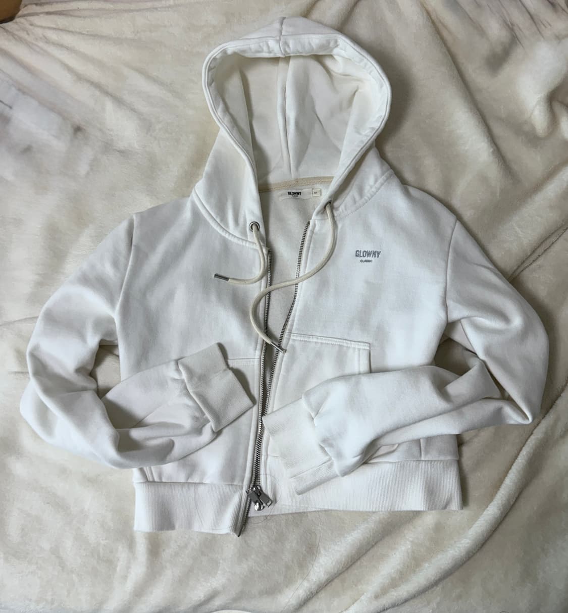 글로니 크롭 후드 집업  상품이미지1