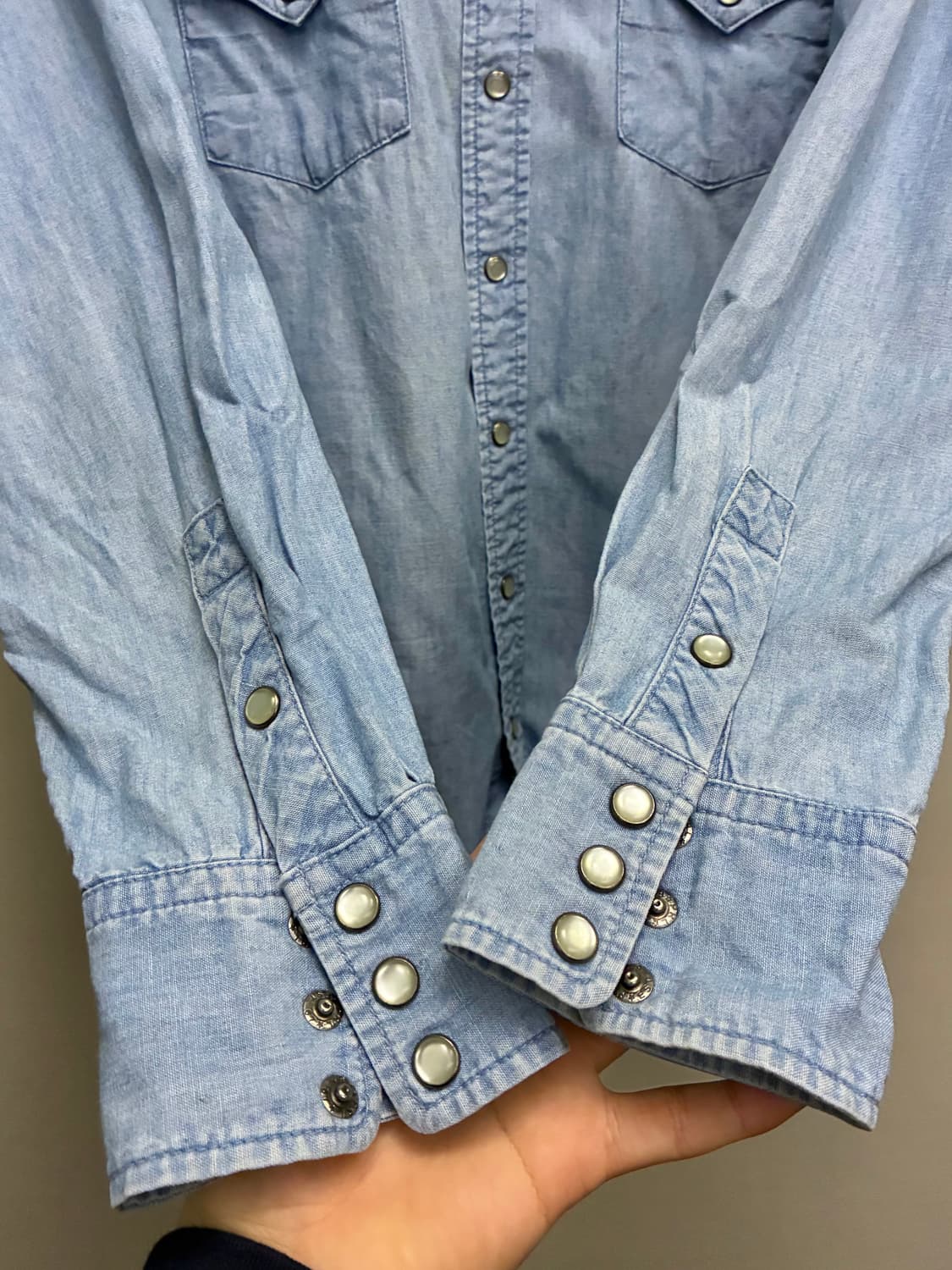 (M/97)POLO 폴로랄프로렌 포켓 데님 웨스턴셔츠 데님셔츠 상품이미지6