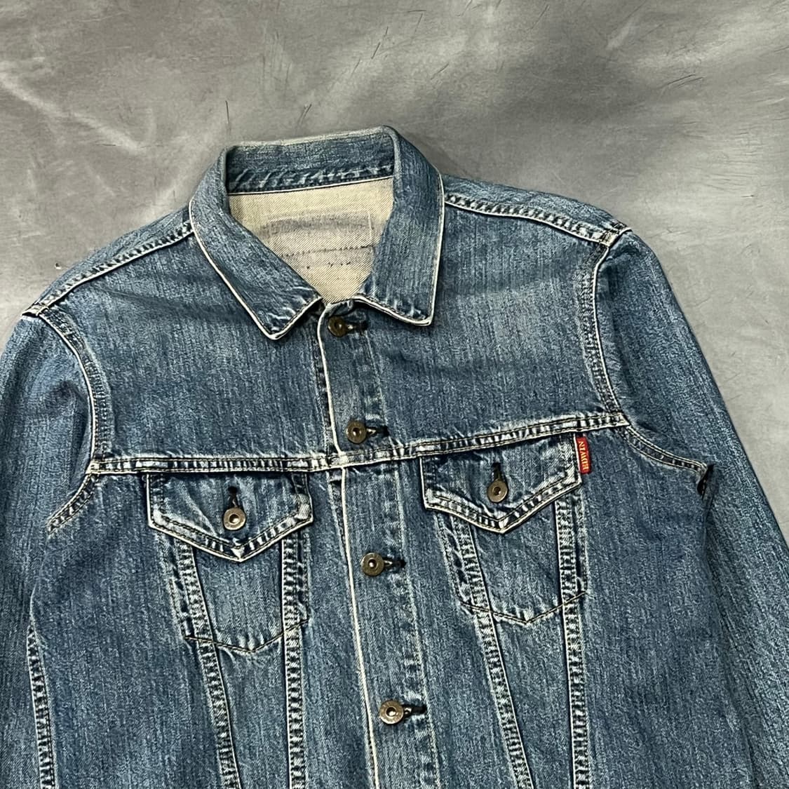  에드윈 애니멀 패치 데님 트러커 자켓 y15590 상품이미지3