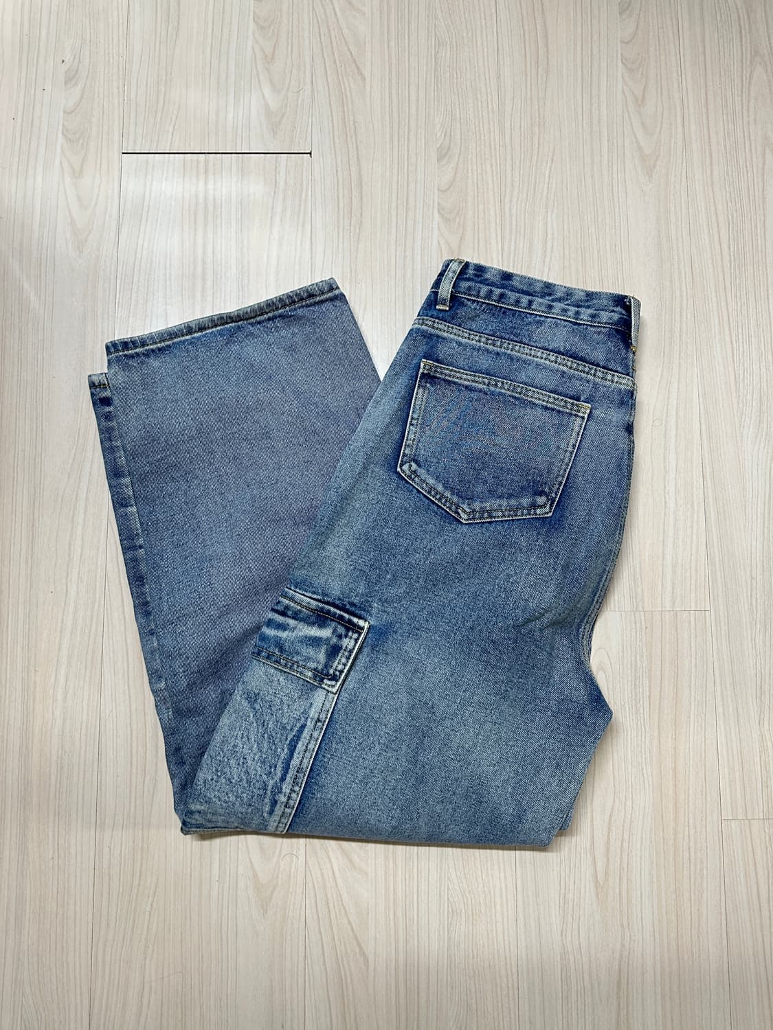 로아인 데스틴 카고 데님팬츠 상품이미지2